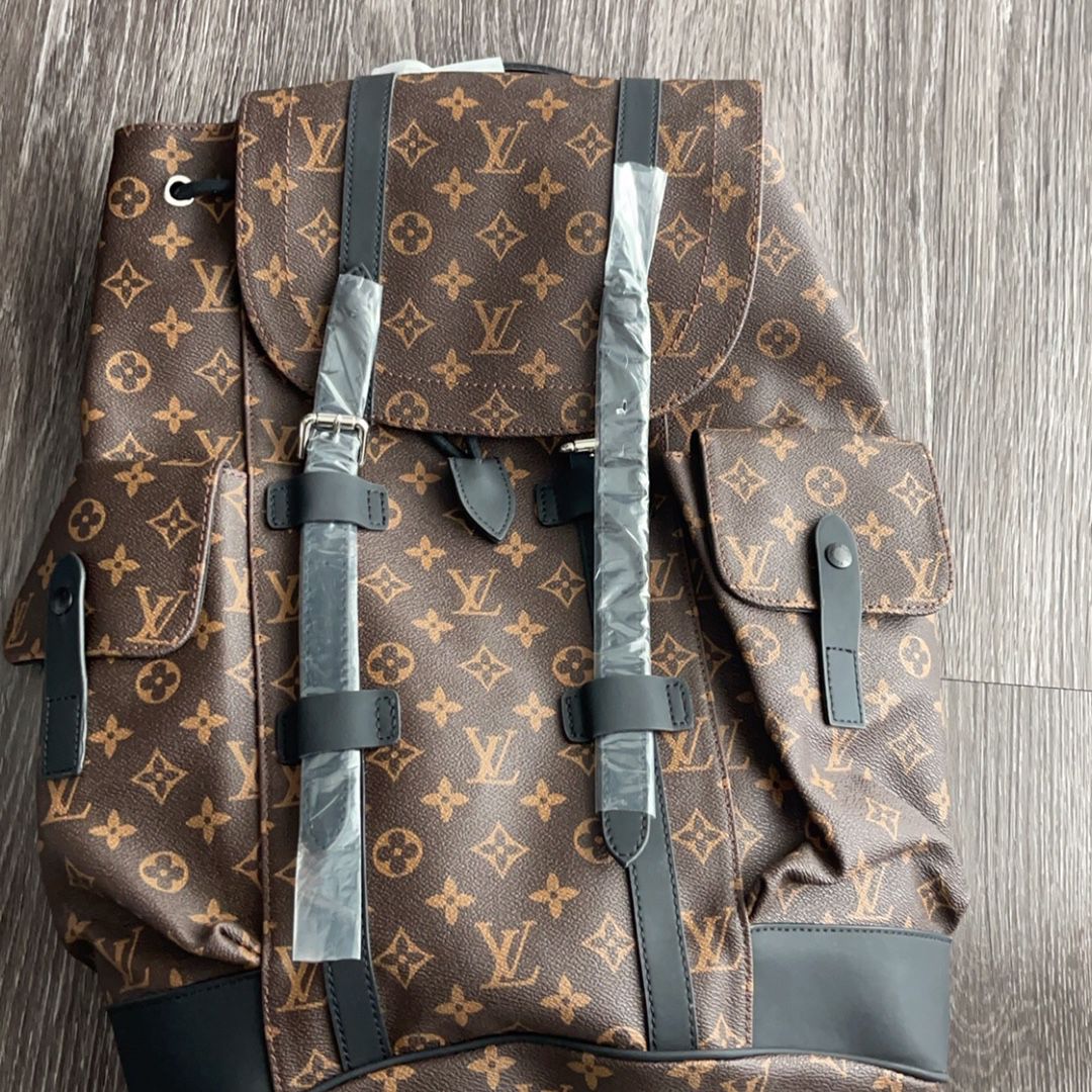 Louis Vuitton LV Brown Christopher Mens And Women  Backpack 