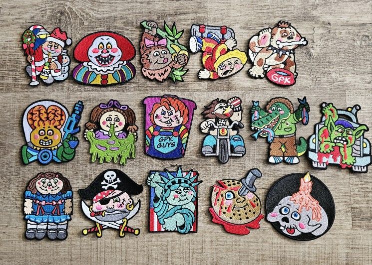 Garbage Pail Kids Iron On Patches