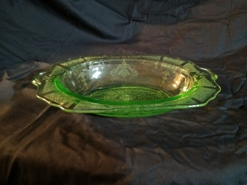 Antique Green Serving Dish