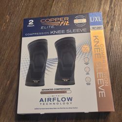 2pk Copper Fit Knee Sleeve