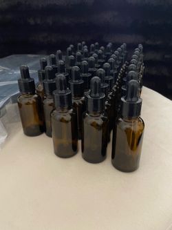 Amber Glass Dropper Bottles Bulk Lot
