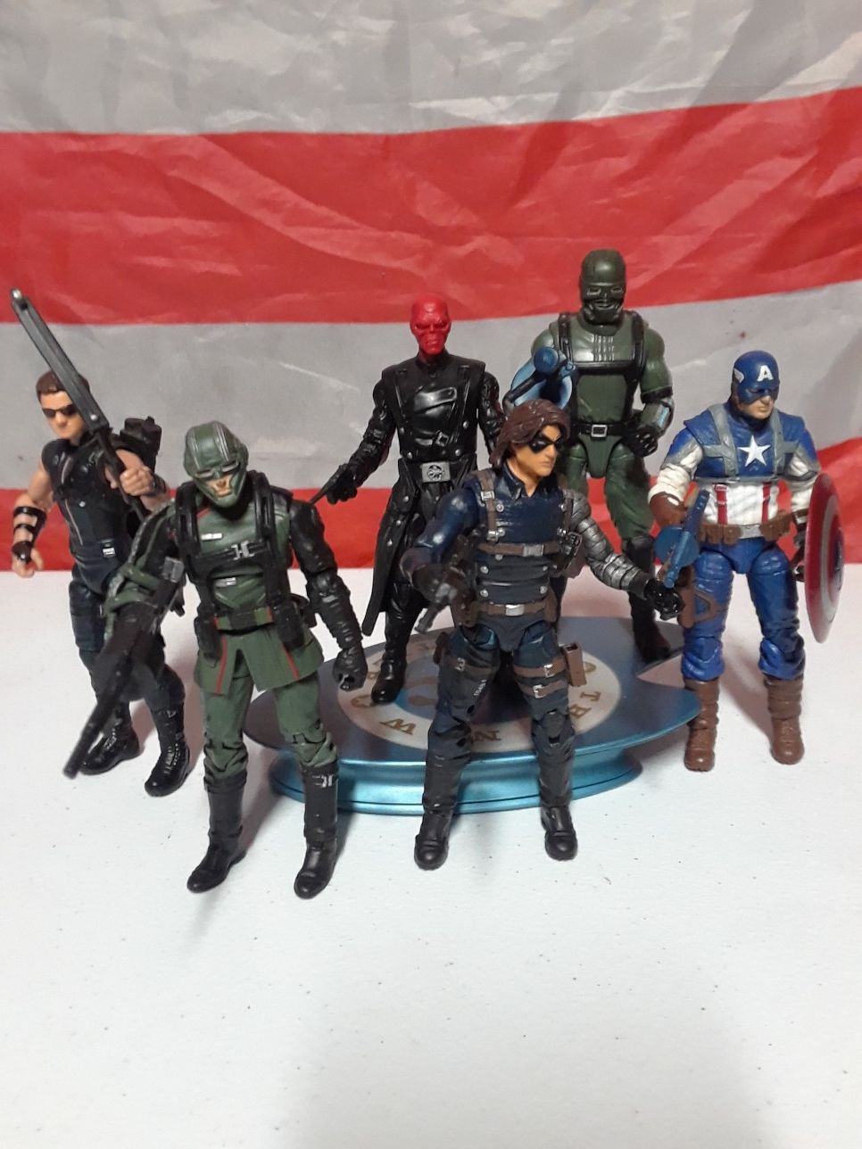 Marvel universe 3.75" Captain America lot. Action figure