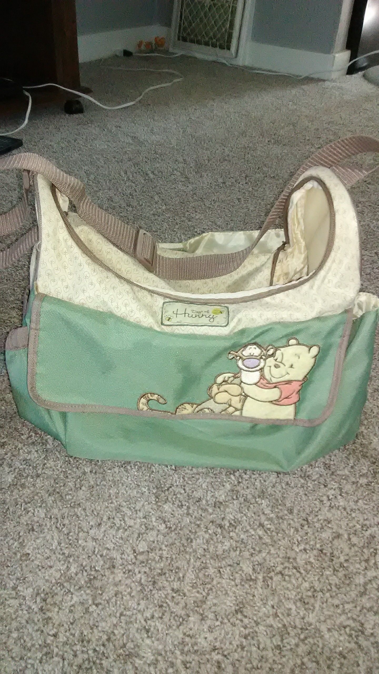 Simply fit board, an Winnie the Pooh diaper bag