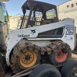 Bobcat Skid Steer 763 With Equipment Trailer 