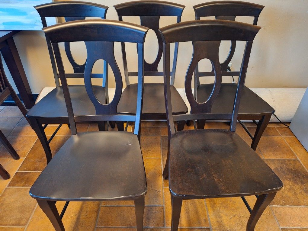 Five Dining Chairs 