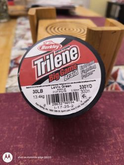 FISHING BERKELEY TRILENE 30LB BRAID GREEN 330 YD