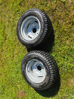 22x9.50-12 tires on garden tractor 5 lug rims