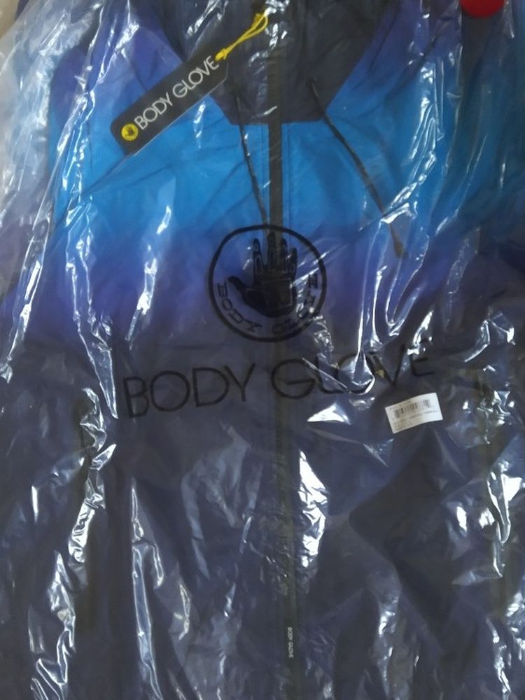 NWT MEN'S Body Glove Blue Ombre Jacket