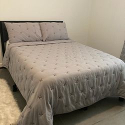 Full Bed, Boxspring, and Frame + Headboard