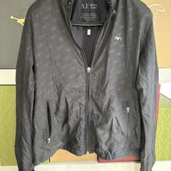 Armani Men’s Black Jacket M | Zipper Works Perfectly, Minor Damage