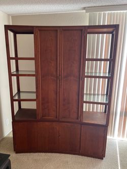 Rare & Authentic Edward Wormley for Dunbar "Superstructure" Concave MCM Wall Unit