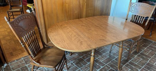 Kitchen table and two chairs