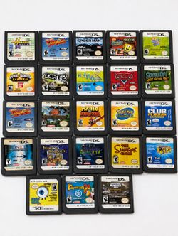Nintendo DS Video Game Lot Of 23 Authentic Game Cartridges Pokémon Mario Rayman Spyro DK
