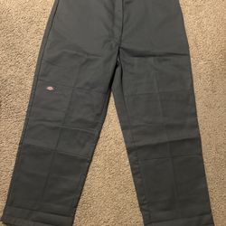 Double Knee Dickies Dark Grey 42x30