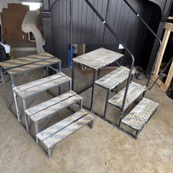 Step up stairs, ladder - 2 sets - portable