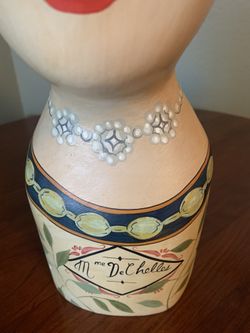VINTAGE: Hand-Painted Millinery HAT Mannequin: Mme De  display picture 1