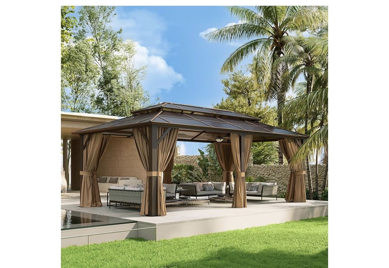 New In Box!12x20 Polycarbonate Hardtop Gazebo