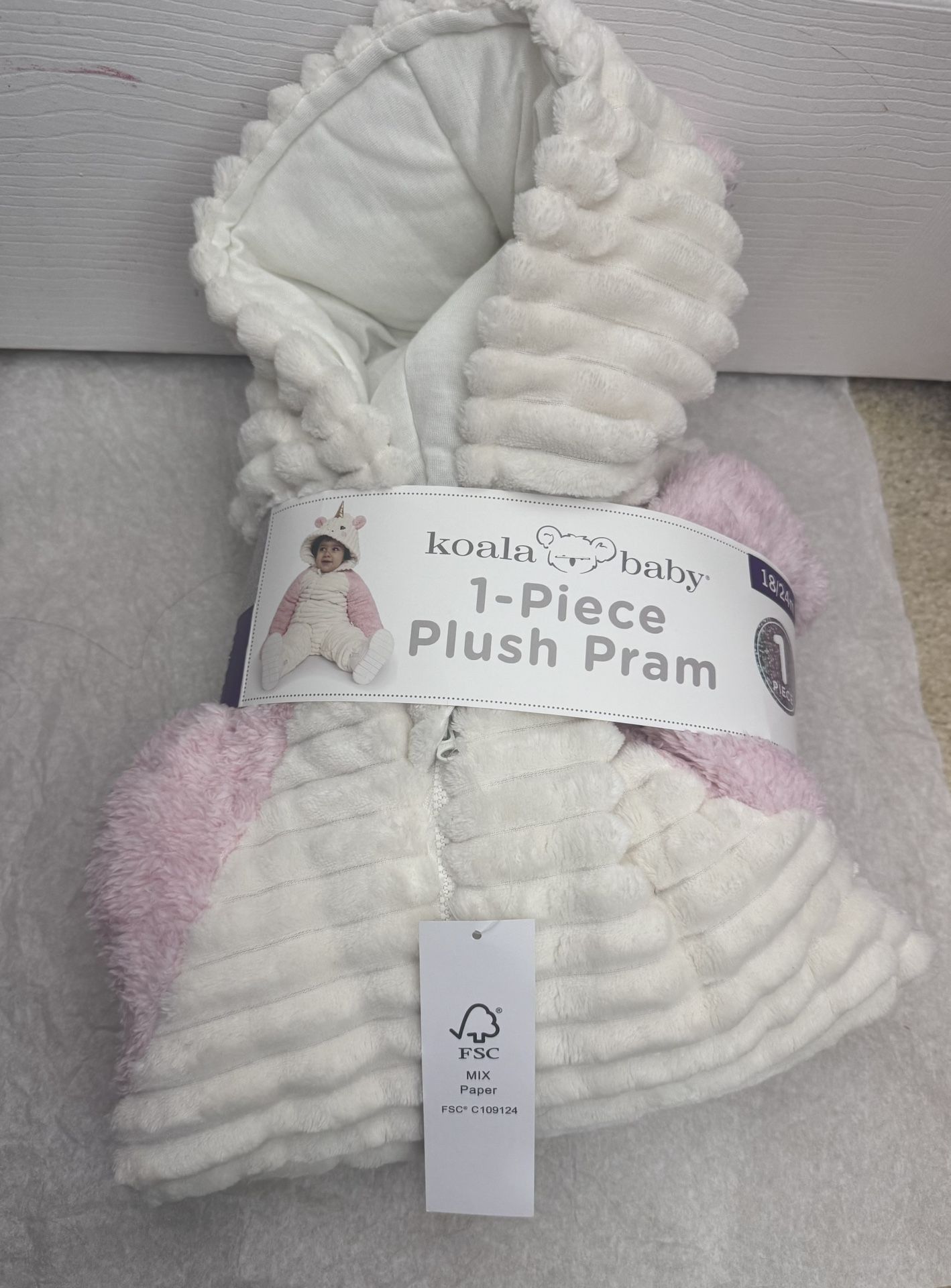 Cute Baby Outfit 18/24 months 1-Piece Plush Pram