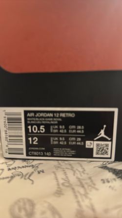 Jordan 12 Blueberry Size 10.5