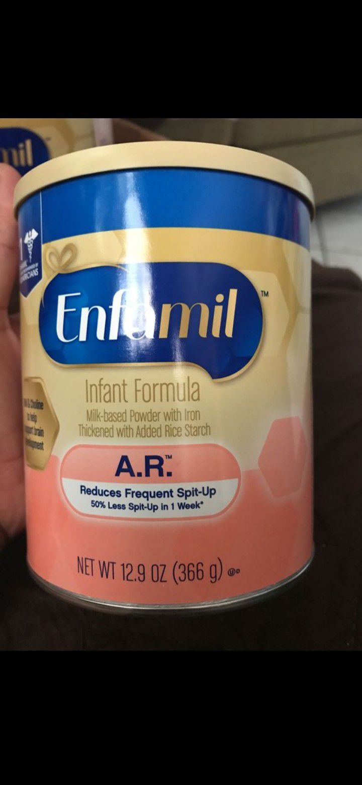 Enfamil AR FORMULA 4 cans for 50 or trade for purple can formula
