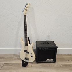 Memphis Bass Guitar And Crate Amp 