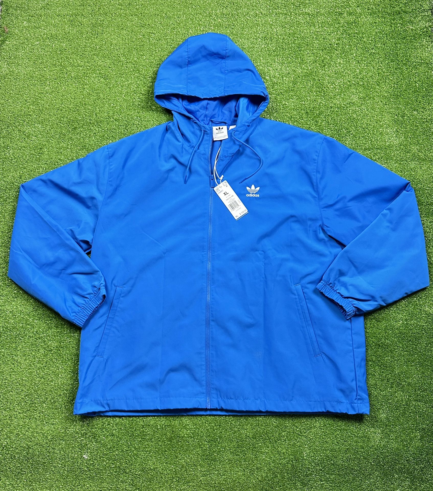 Adidas Adicolor Trefoil Jacket IR9851 Full Zip Blue Bird Hoody