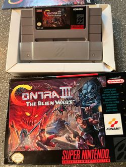 Contra III The Alien Wars SNES with Box