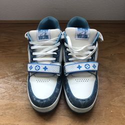 Louis Vuitton Blue And White Sneakers