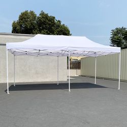 New $165 Heavy Duty 10x20 FT Ez Pop Up Canopy Outdoor Party Tent Instant Shades w/ Carry Bag 