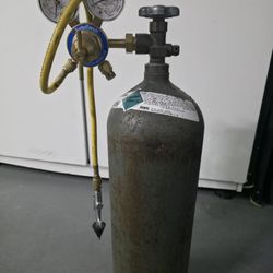 Nitrogen Tank, Turbo Torch Regulator, VICTOR Regulator, CPS VG200 Micron Gauge