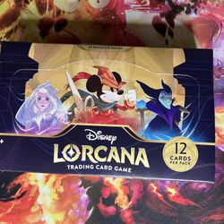 Disney Lorcana First Chapter 24 booster pack display Box 