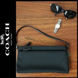 Coach Mercer Demi Nylon/ Leather Y2K Convertible wristlet/handbag in black