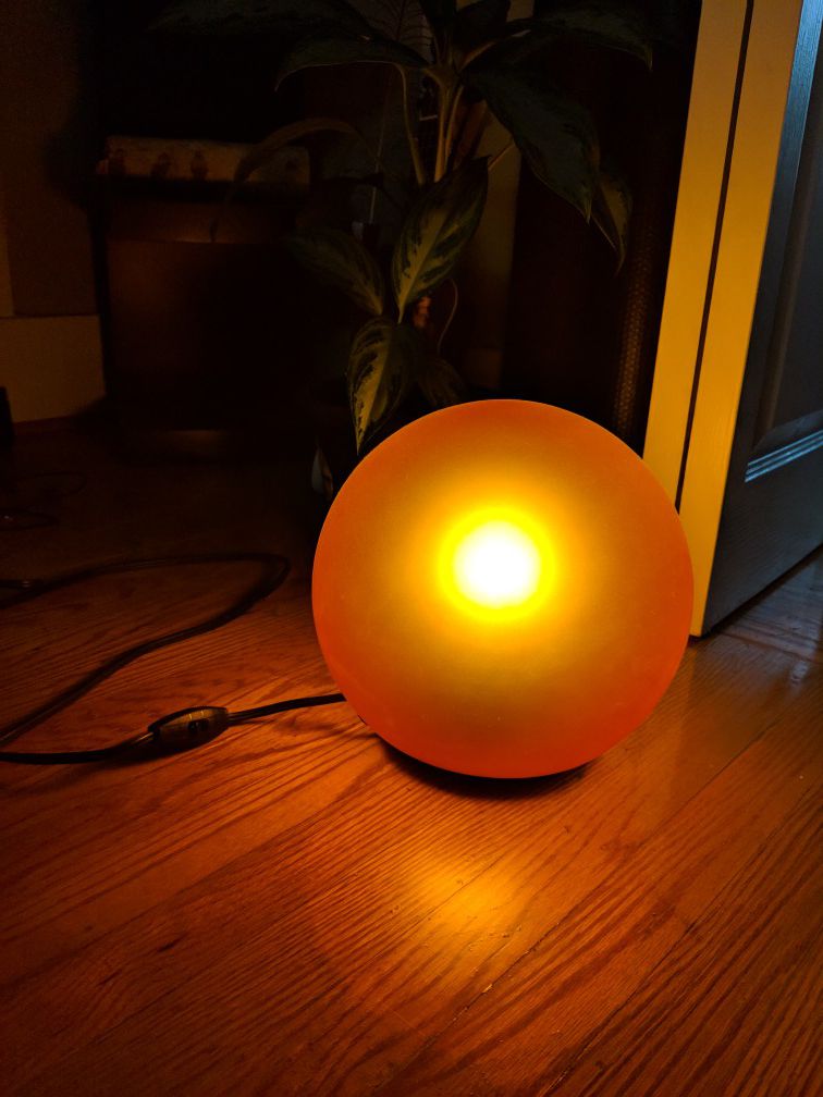 Ikea orange table or floor lamp