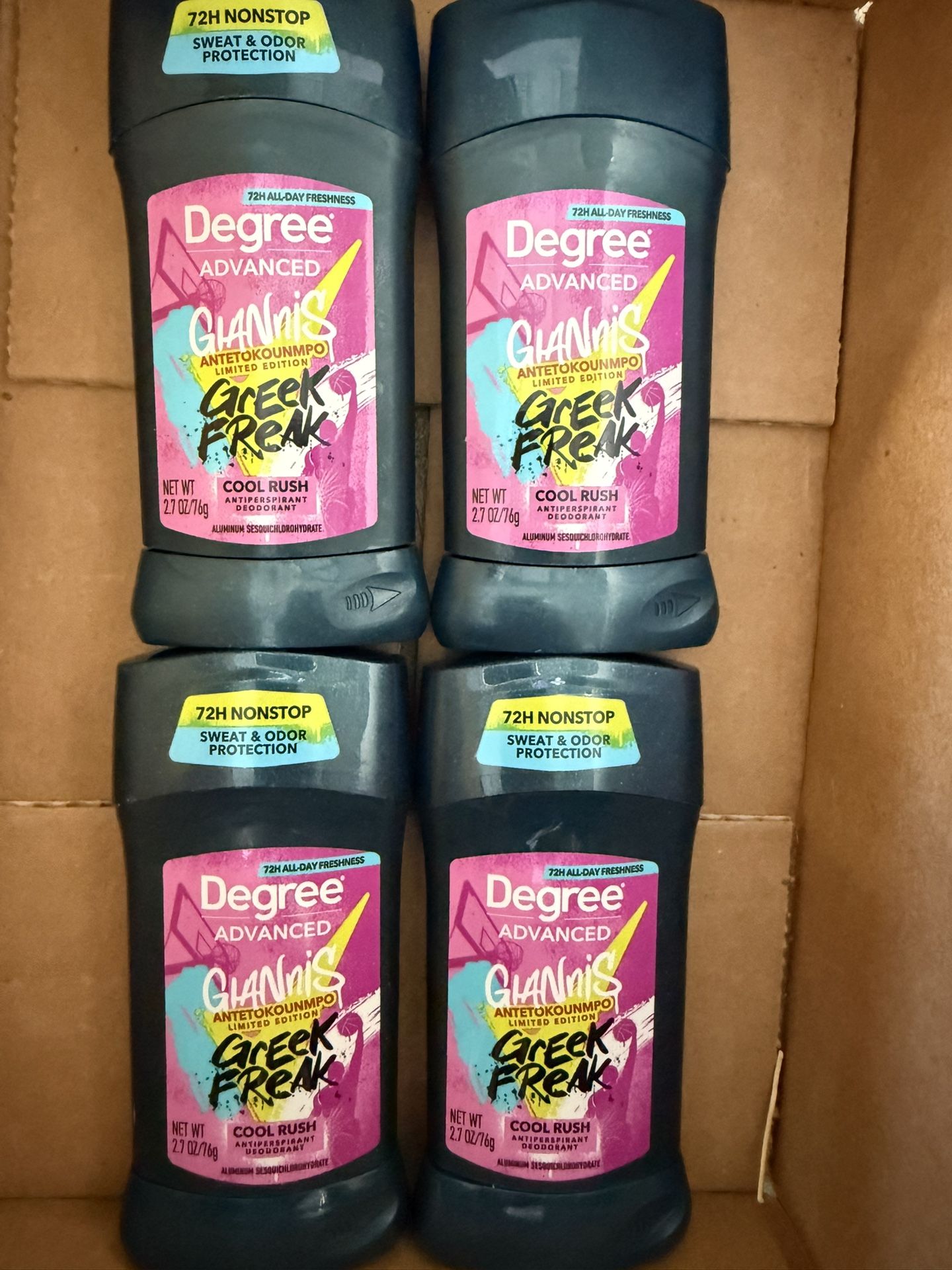 4 Degree Advanced Men's Antiperspirant Deodorant Stick Cool Rush - 2.7 oz