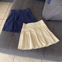 2 Girls School Uniform Skorts Size 14