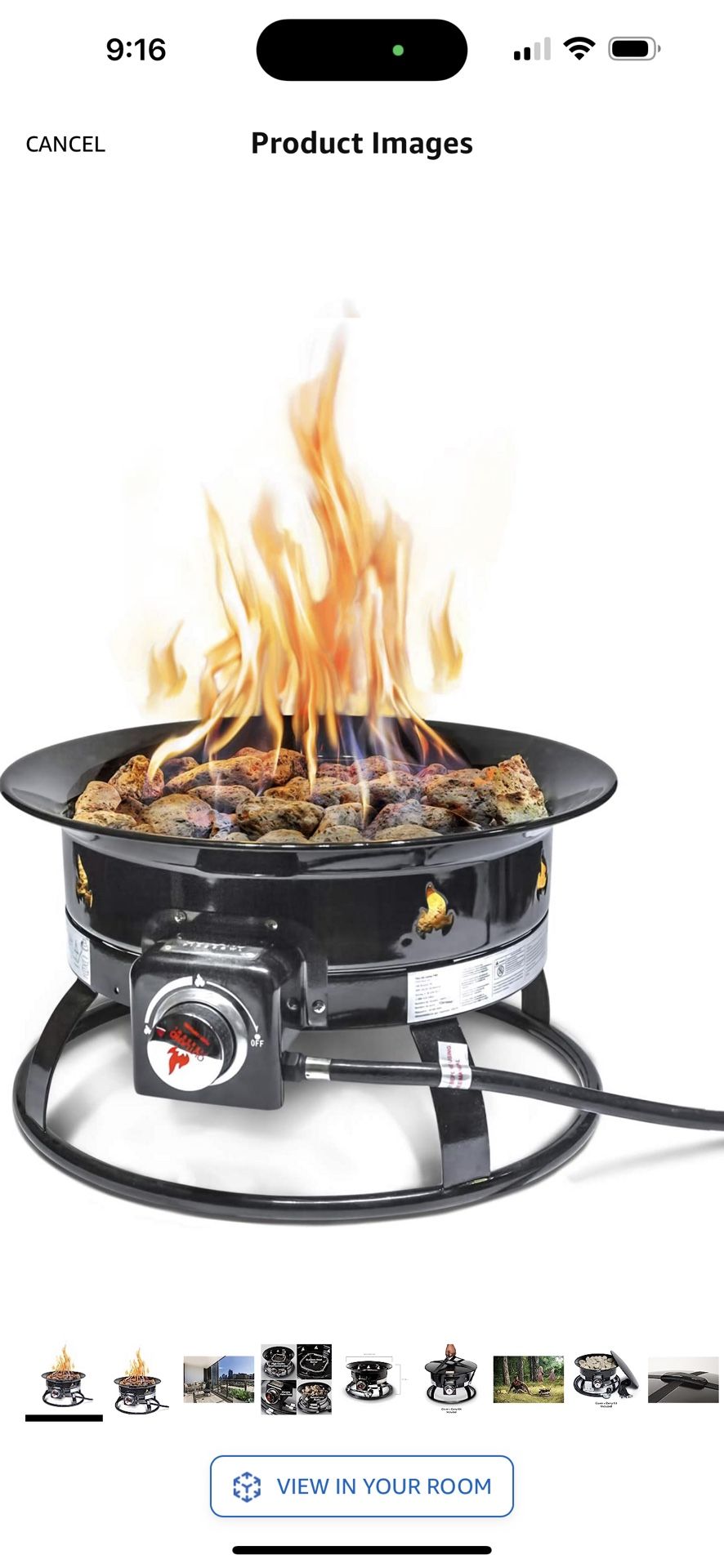 Outland Living Firebowl 893 Deluxe Outdoor Portable Propane Gas Fire Pit with Cover & Carry Kit, 19-Inch Diameter 58,000 BTU, Black