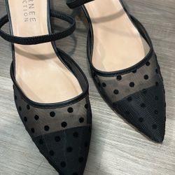 Polka Dot Low Heels W9