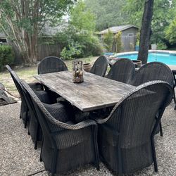 High-end outdoor table for 8