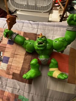 Fisher Price Imaginext Castle Ogre Big Green Stomp 10” Monster 2012 with club