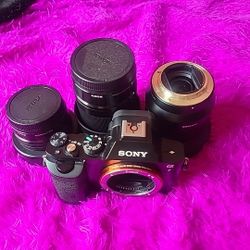 Sony A7 with 14mm, 35-50mm and 55-210 Lens