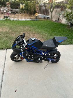 Mini Pocket Bike Black and Blue