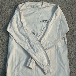 Travis Scott Hood Toyota 2016 Long Sleeve White Graphic Tee Size Large