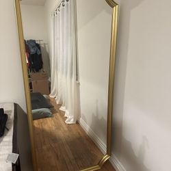 Large Sturdy Gold  Mirror 