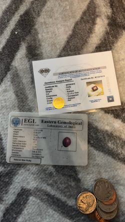 Certified Natural Ruby Gemstones with Lab Reports