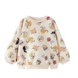Zara Toddler Sweatshirt With Faces, Size 2-3 years, Brand New