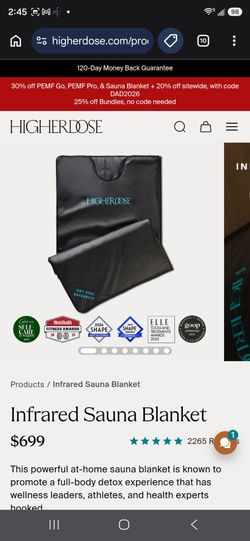 HigherDose infrared sauna
