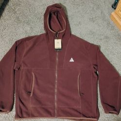 🚨🔥 Rare Drop Alert: Brand New Men's XL Nike ACG "Wolf Tree" Polartec Full-Zip Fleece Hoodie! NWT🔥🚨