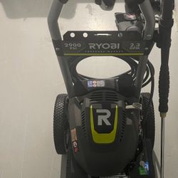 Power Washer And Ladder