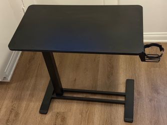 Adjustable Side Table With Wheels