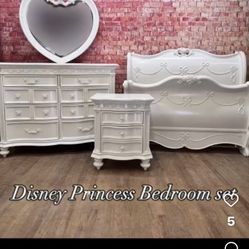 Disney Bed, Mirror, & Dresser